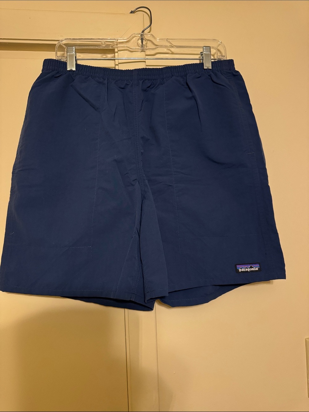 Patagonia Men's Dark Navy Athletic Elastic-Waist Shorts